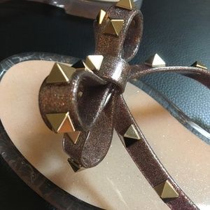 Valentino Garavani Rockstud Jelly Thong Sandals